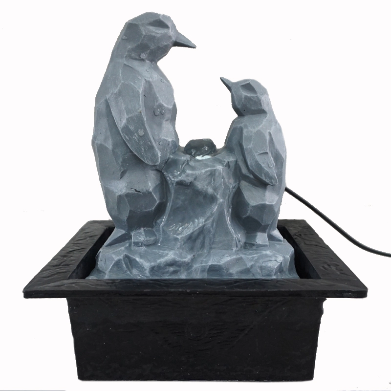 Grey Stone Effect PenguinTable Fountain