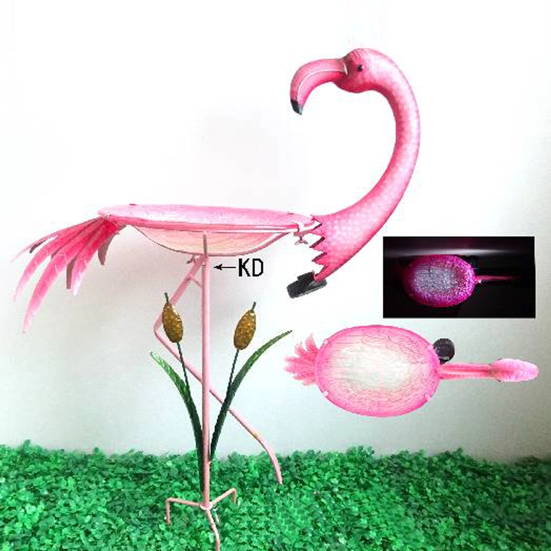 Flamingo Solar Led Bird Feeder Bubblers Stake