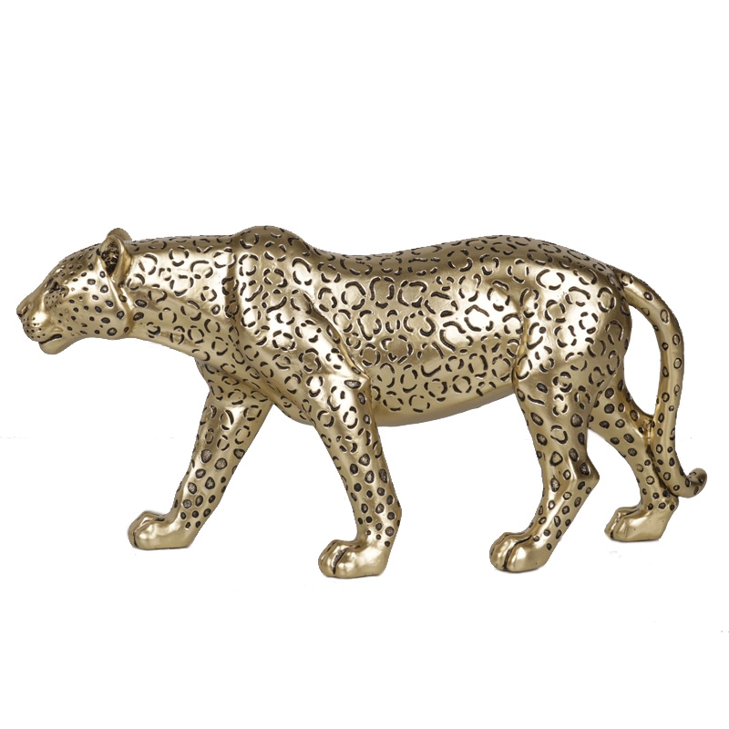 Polyresin Leopard sculpture for home decor
