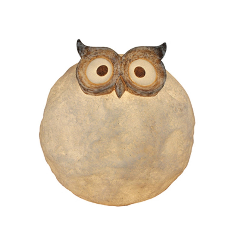 XUBANG Owl on Ball Lamp Sandstone Material