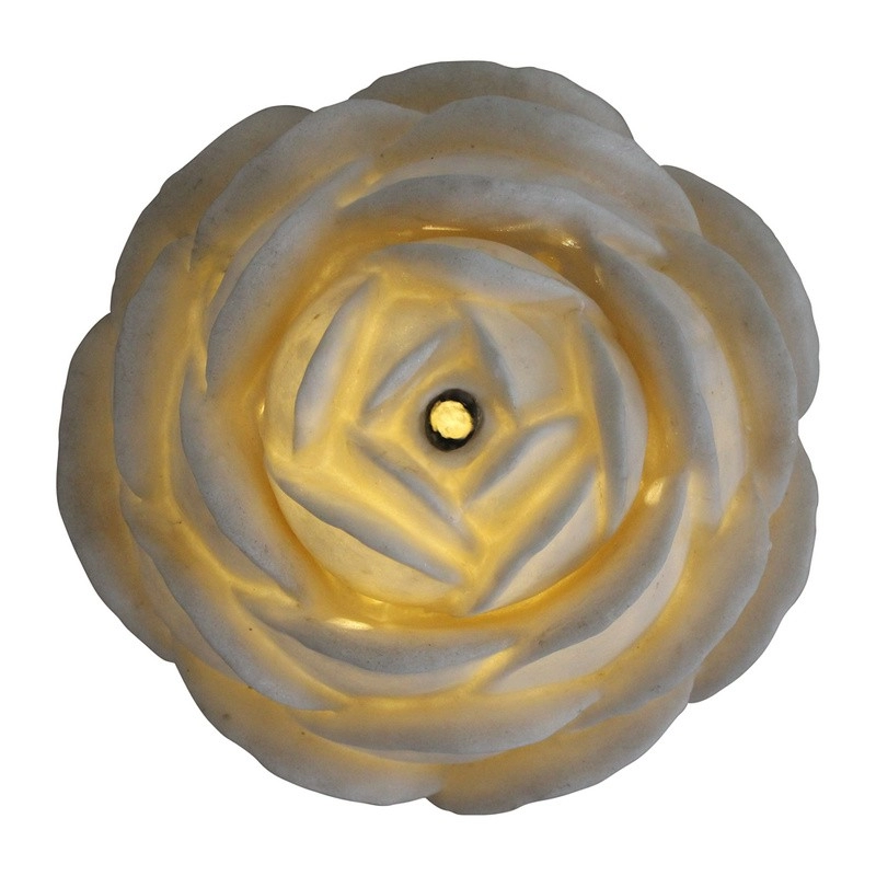 Tabletop Water Feature Lotus Fountain With LED Light