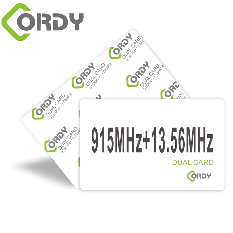 RFID dual frequency card 13.56MHz + 915MHz 1k + Alien Higgs3