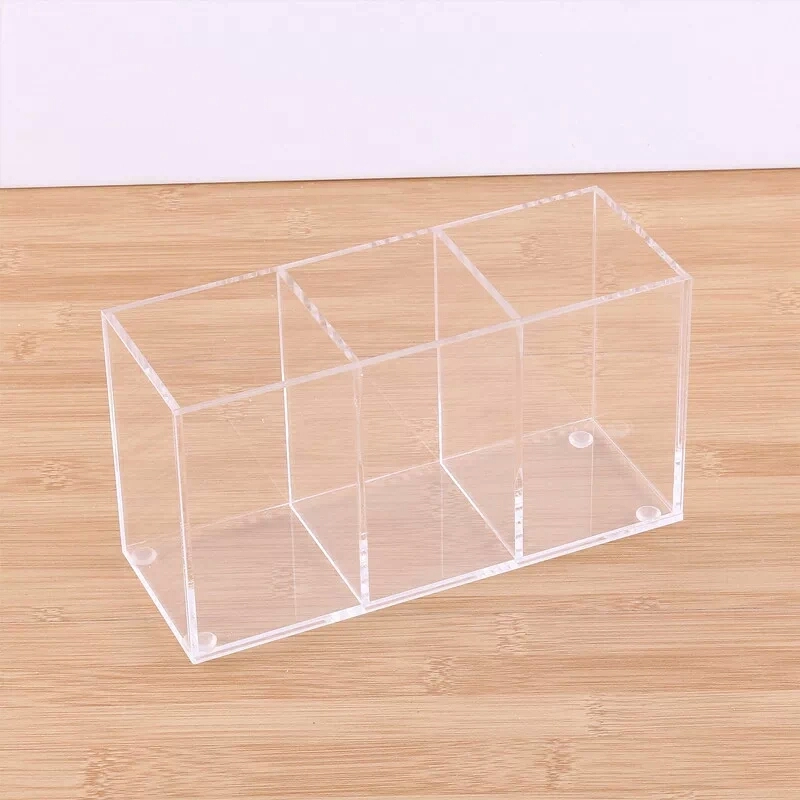Custom clear acrylic pen container office