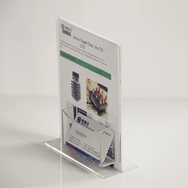 Customized Clear Sign Leaflet Poster Acrylic Holder For Countertop