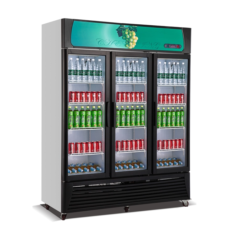 Supermarket Refrigerator Equipment Display drinks fridge glass door freezer & fridge
