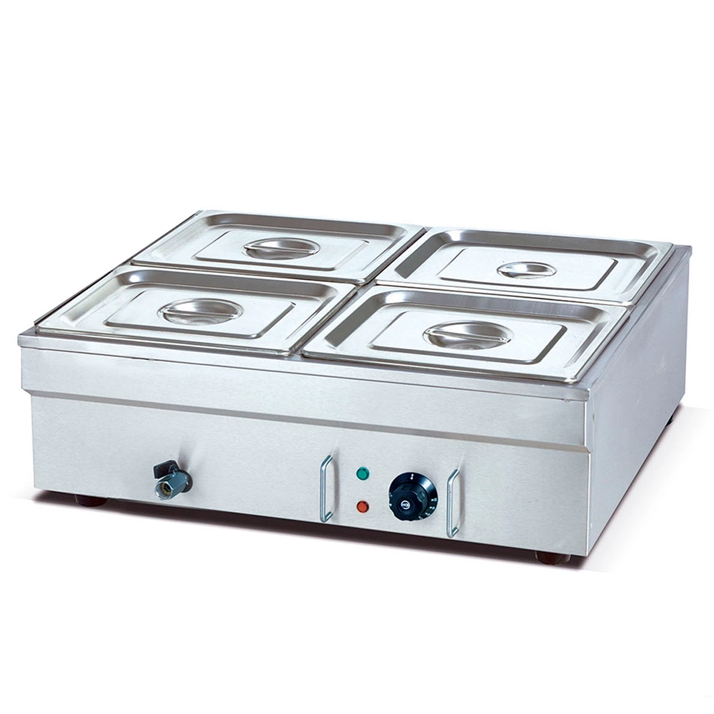 Fast Food Restaurant Kitchen Equipment With Electric Bain Marie