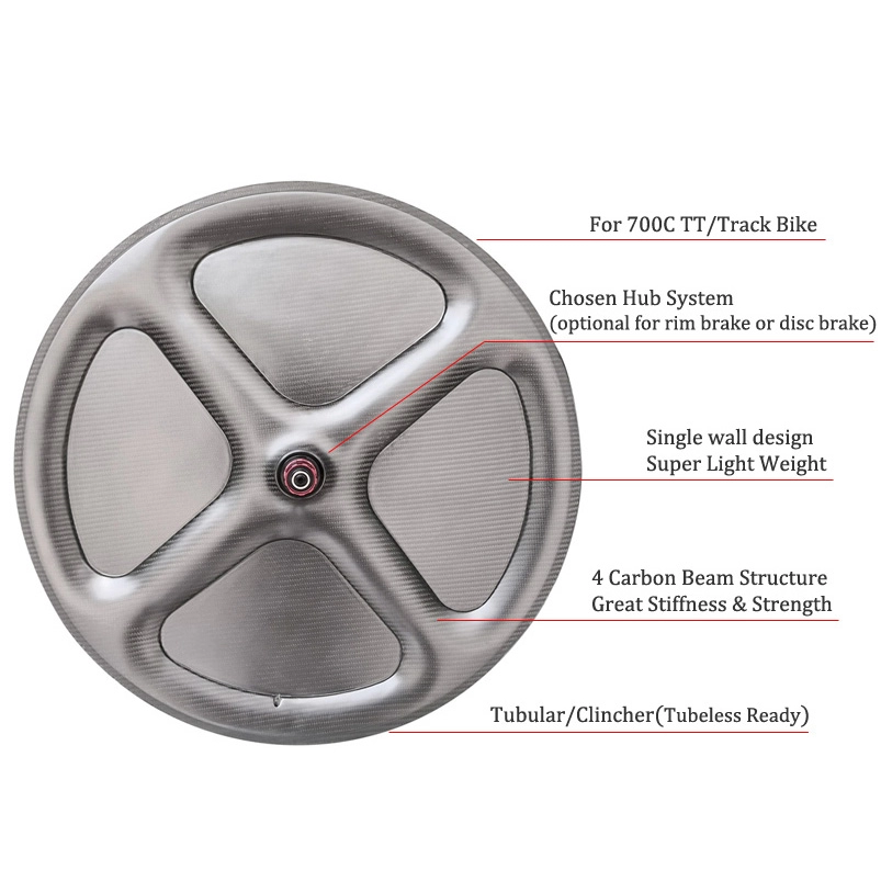 LightCarbon Lightest Full Disc Carbon Wheel TT And Track Bike Wheels