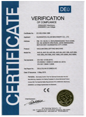 CE certificate for Label Applicator