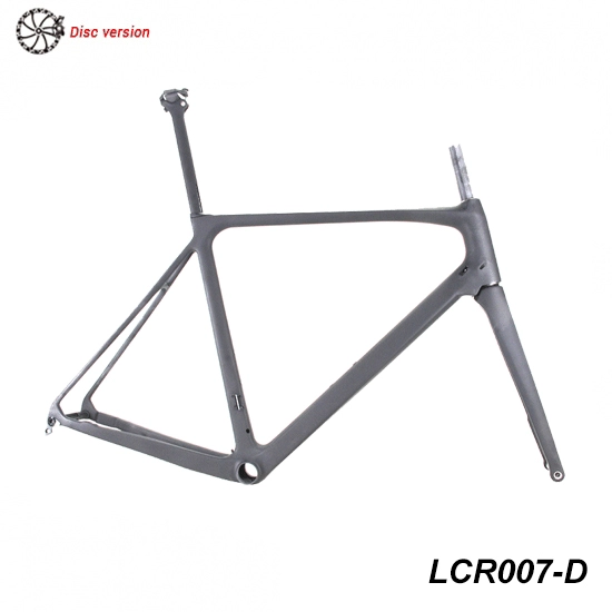 New road disc brake frame with flat mount