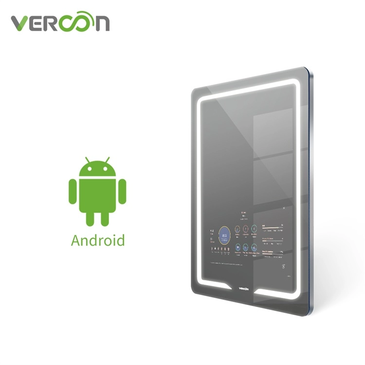Vercon Espejos Inteligentes Android Touch Screen Smart Bathroom Mirror Tv Magic Mirror in Estate