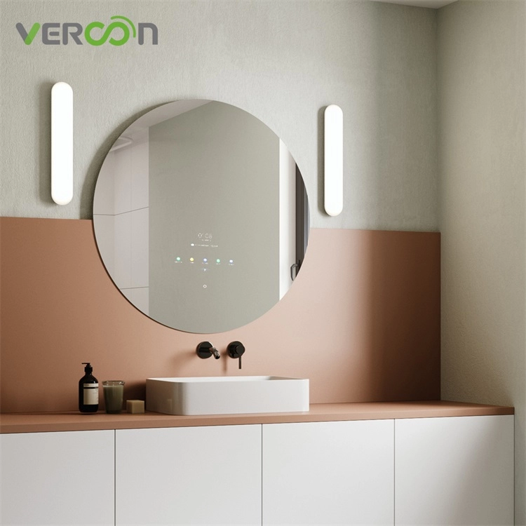 10.1" Android Smart TV Bathroom Mirror Round with TV Waterproof Touch Screen