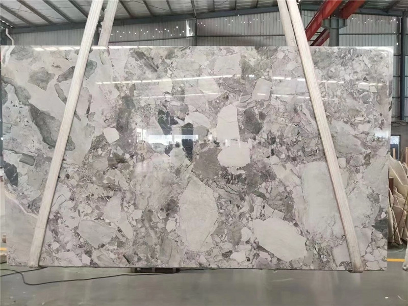 Wholesale Fossil Grey Marble Slab Tiles
