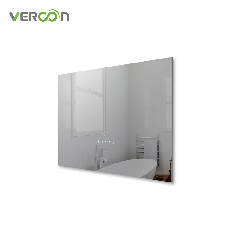 New Arrive Europe American Backlit Smart Bath Mirror with 10.1 Inch Touch Screen Magic Mirror TV for Real Estate