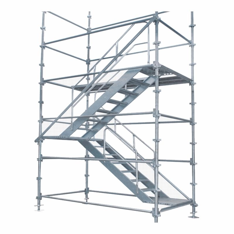 1.5m Hot Dip Galvanized Steel Stairway for Kwistage System Scaffolding