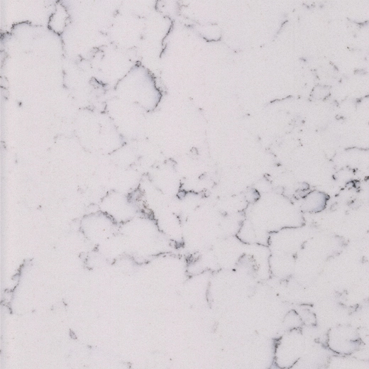 Middle White quartz countertop material with quartz samples - OP6305