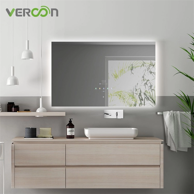 The first android 11 smart bathroom mirror 10.1inch touch screen built-in 1200*800MM dimension