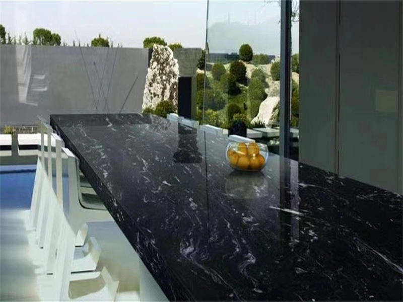 Cosmos Black Granite Slab Countertops