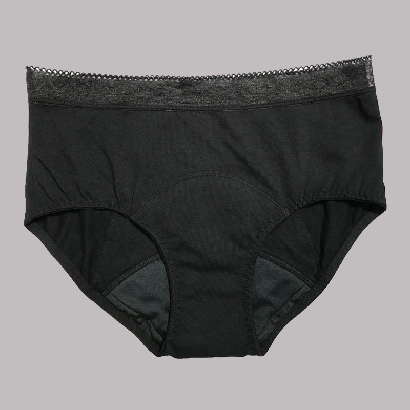 Picot waistband leak proof underwear good absorption