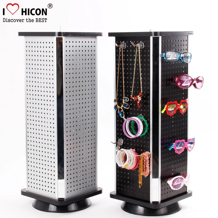 Creative Floor Rotating Jewelry Retail Display Stand with Cabinet