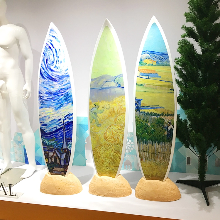 custom decorative fiberglass surfboard manufacturers