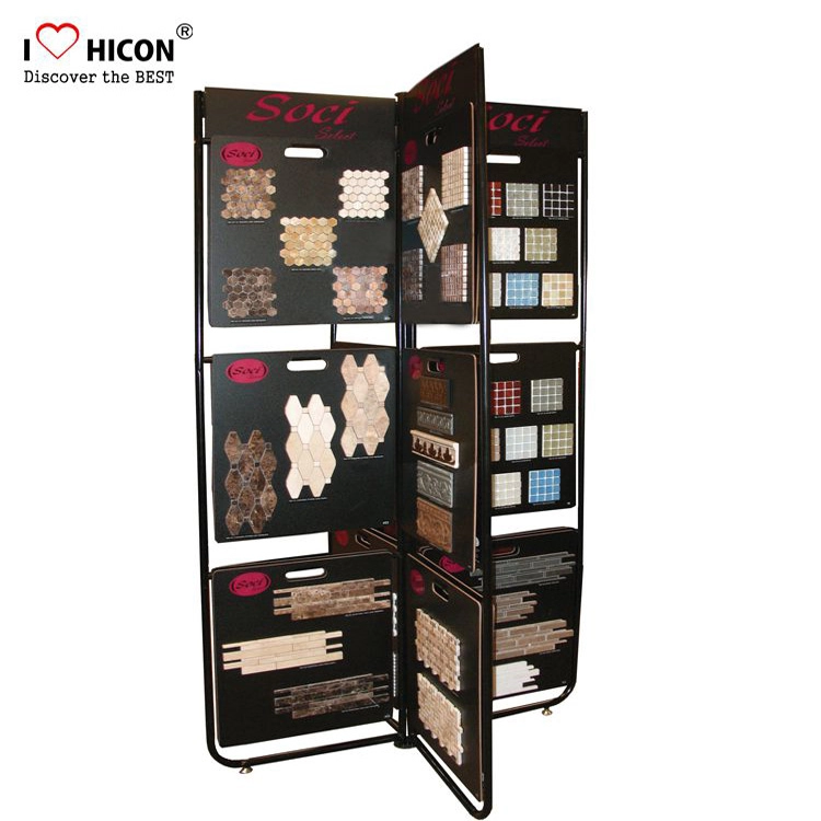 Beautiful Customized Wood Floor Tile Showroom Display Stand
