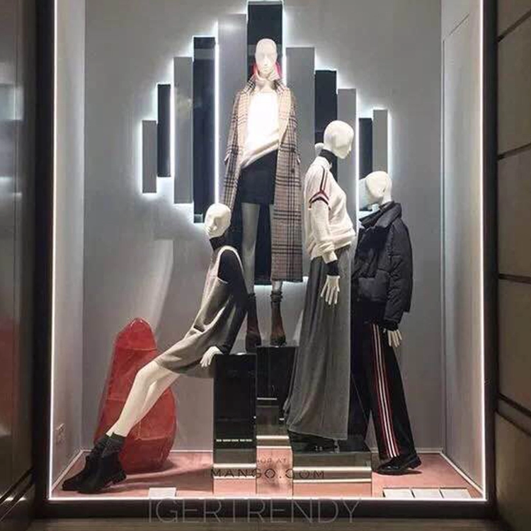 Brand men's wear window display male mannequin mannequin
