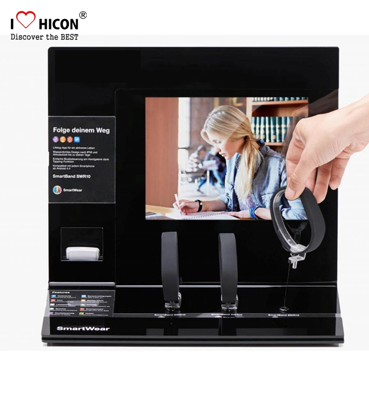 Fashion Retail Store Table Top Wrist Watch Display Stand With screen