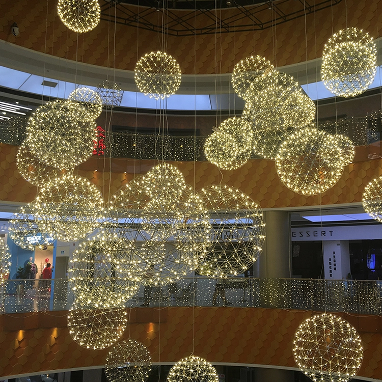 Fashion lights ball decoration for shopping mall