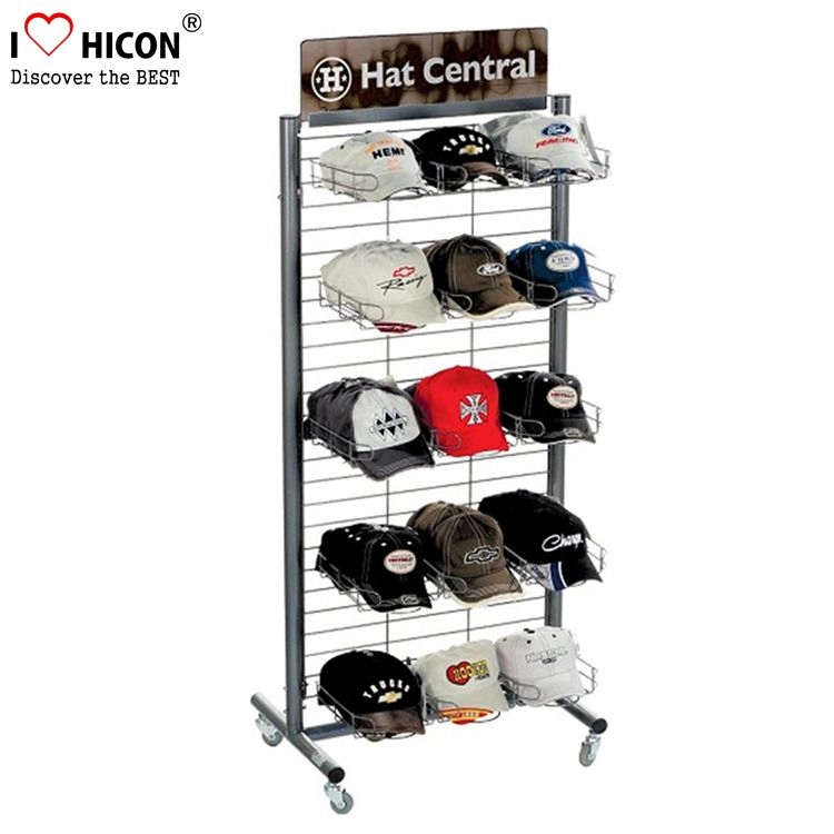 Increase Sales Display Rack For Caps Freestanding Baseball Cap Display Rack