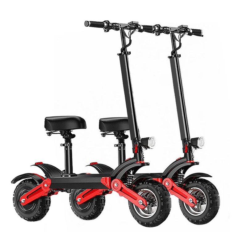 12" Solid Tires - Up to 50 Miles & 35 MPH Folding Commuting Scooter for Adults
