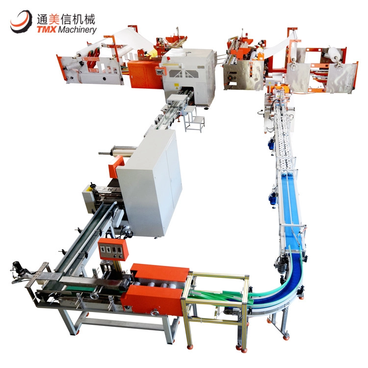 Full automatic toilet tissue paper production line making machine