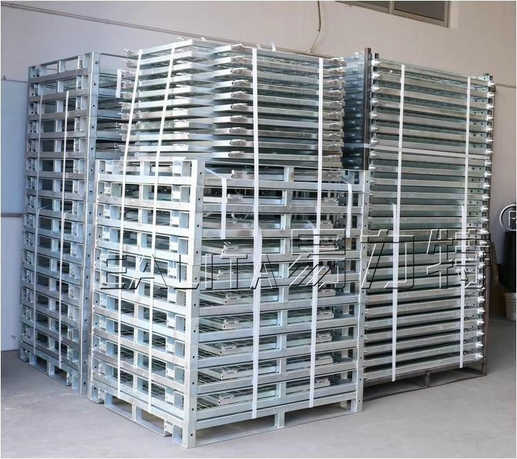 Foldable Galvanized Storage Cage Wire Mesh Container M-PCM-01-P