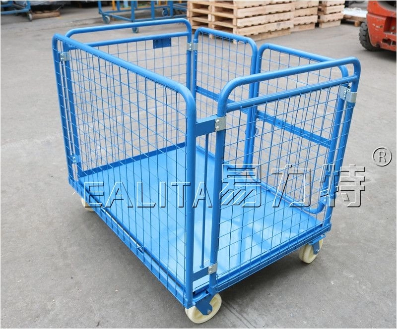 Warehouse Steel Cargo Roll Cage Trolley Wire Mesh M-RGS-02