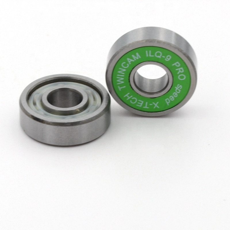 608 ABEC-9 Custom Longboard Bearings 608-2RS Green Seals