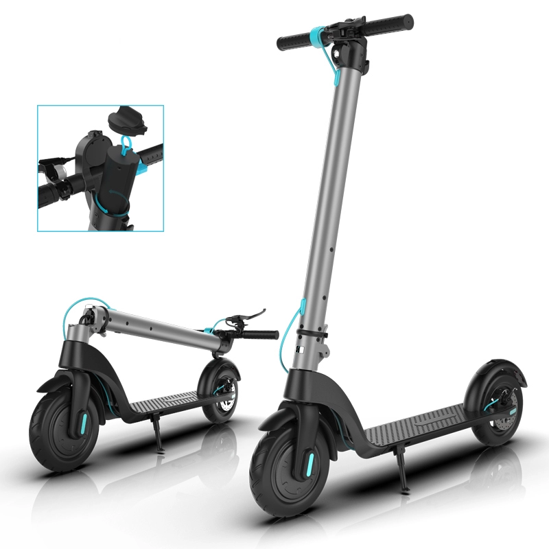 Portable 350W 10 inch Lightweight Kick LCD Folding Electric Scooter