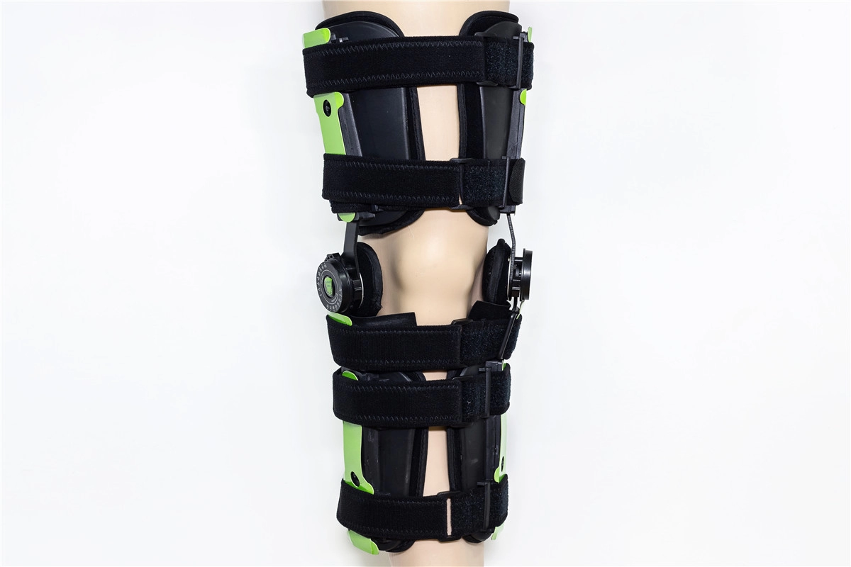 Telescope hinged knee braces with aluminum ROM fracture support for orthopedic Post-op immobilizantion