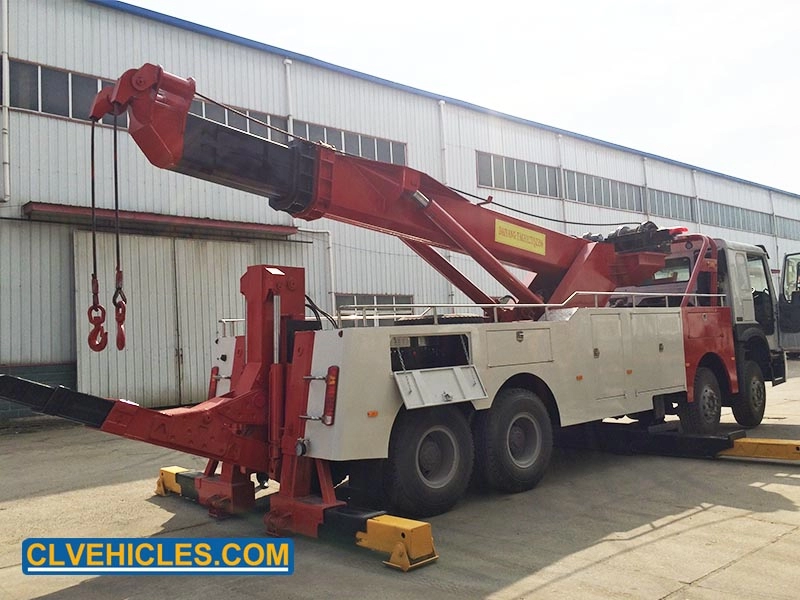 HOWO 40 ton boom and underlift separated tow truck