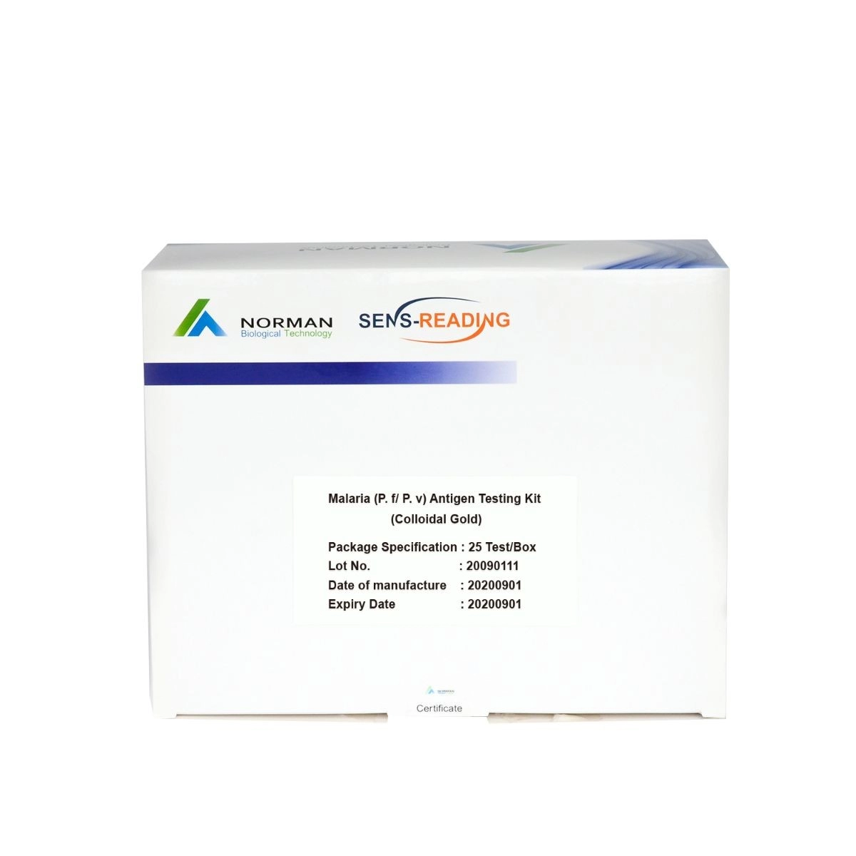 Malaria (P. f P. v) Antigen Testing Kit