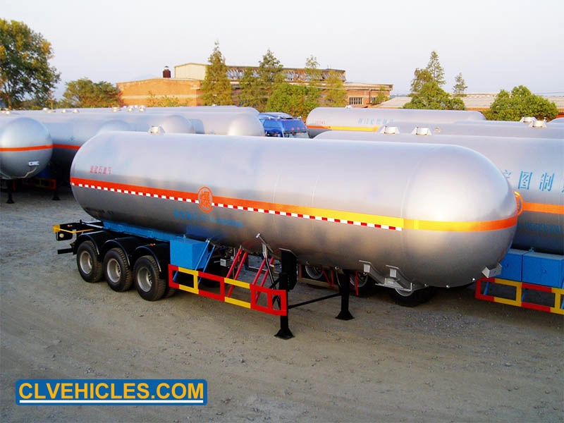 3 axle 58500 liter lpg transport semi trailer