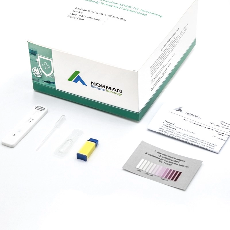 Novel Coronavirus (COVID-19) Neutralizing Antibody Testing Kit (Colloidal Gold)