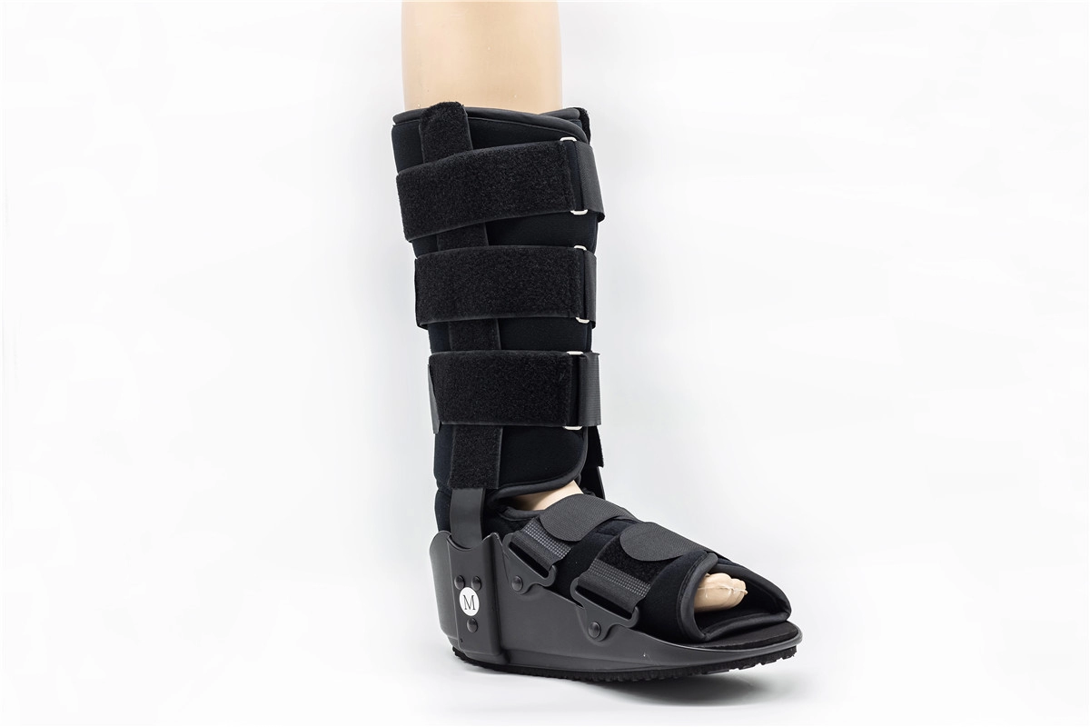 Tall 17" Fixed cam walker Boot braces with aluminum stays for injury or broken ankle foot support