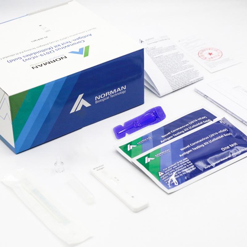 Novel Coronavirus (2019-nCoV) Anterior Nasal Swab Antigen Testing Kit (Colloidal Gold)