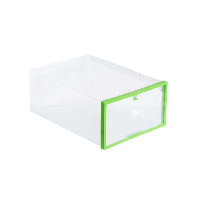 Custom white clamshell acrylic shoe box