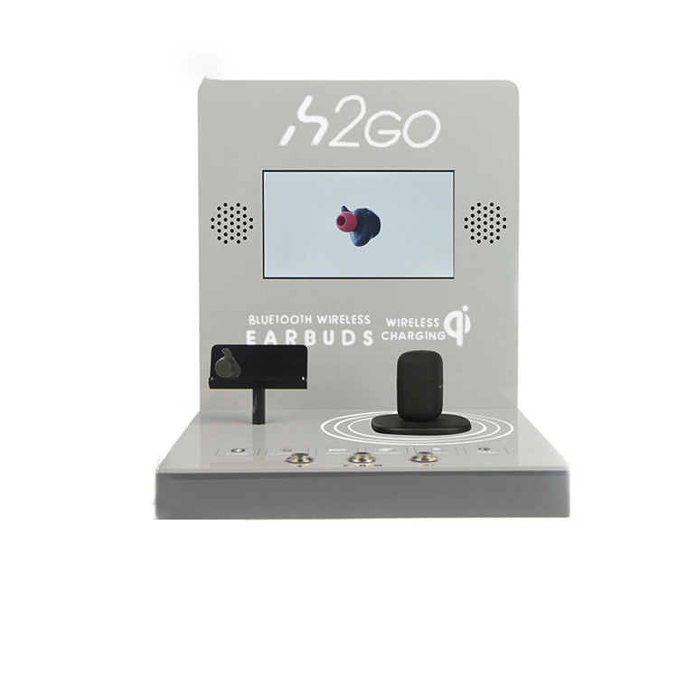 LCD earphone display rack factory customized acrylic Bluetooth earphone display rack