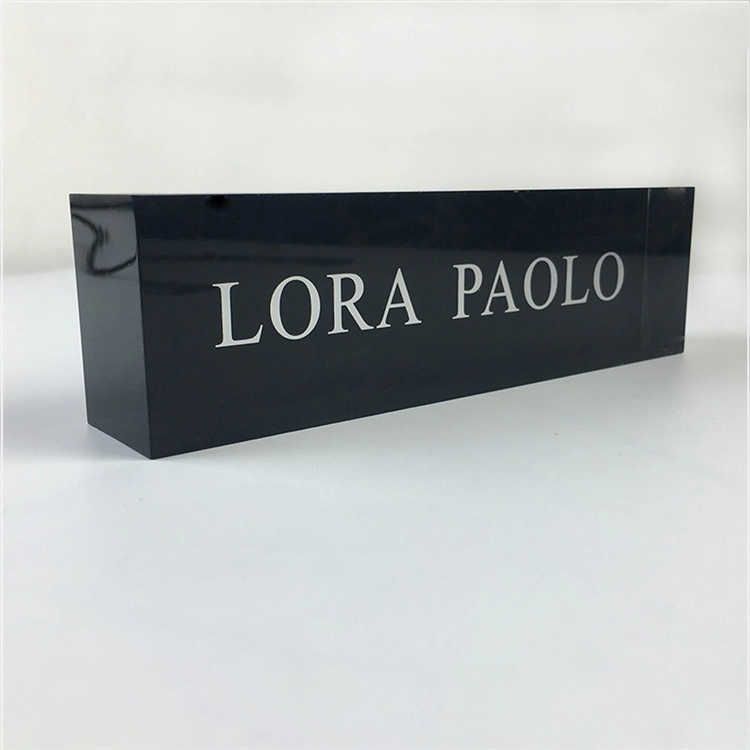 Screen printing LOGO acrylic square billboard store brand display card