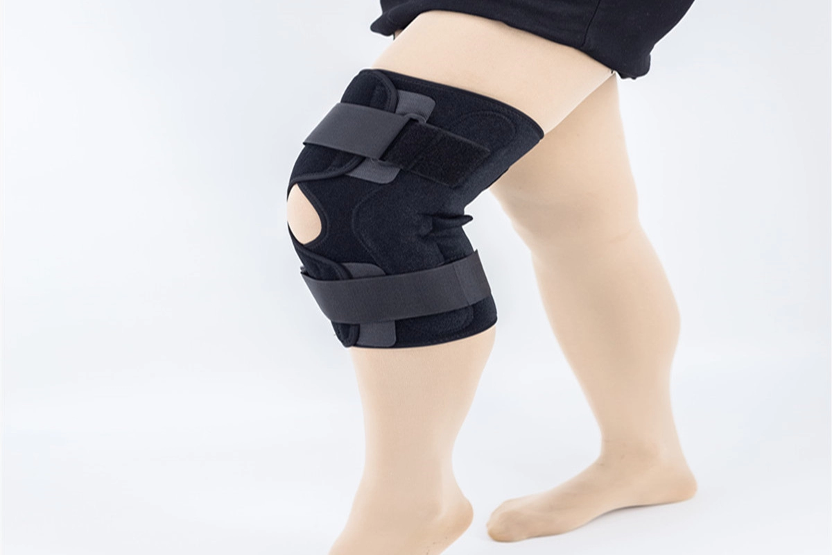 Open patella designed Knee braces with Dual Pivot Aluminum hinges