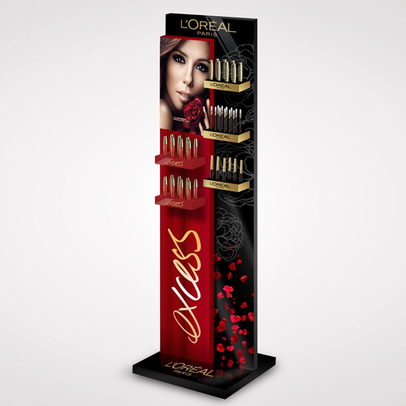 Low Price acrylic cosmetic stand display custom Used to display makeup stand cosmetic display