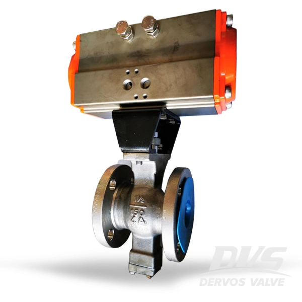 150LB V ball valve Duplex Stainless Steel 4A