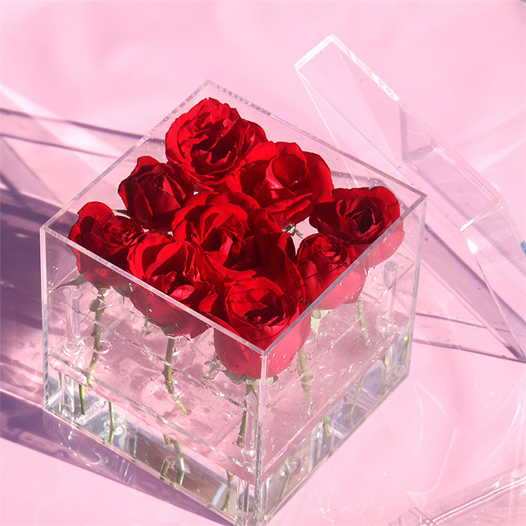 acrylic box flower
