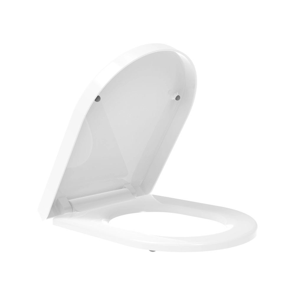 Eco-friendly elongated D shaped toilet tank lid cubed toilet seat